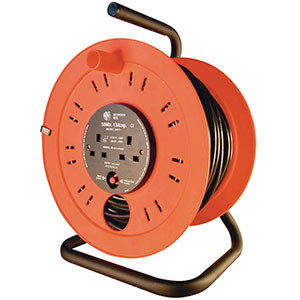 Industrial Extension Cable Reels 4 Outlets with FAST UK Delivery