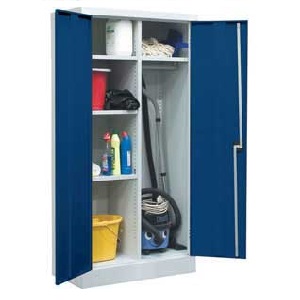 Janitors Utility Cupboards 5 Compartments & Clothes Rail