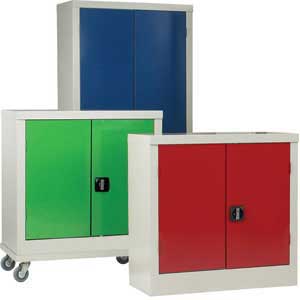 Mobile Double Door Cupboards 1040mm high