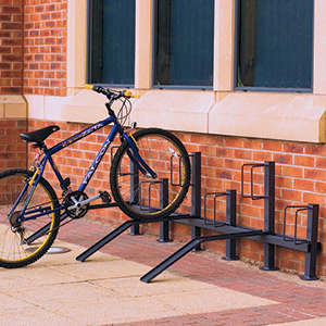 Pillar Bike Rack - Alternate ramps for 4 to 12 Cycles