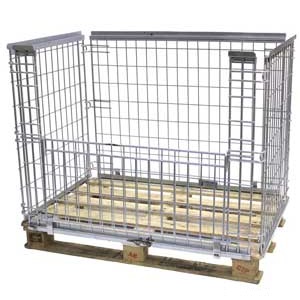  Stackable Mesh Pallet Cages