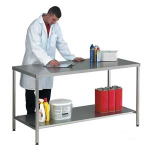 Stainless Steel Worktable with Lower Shelf