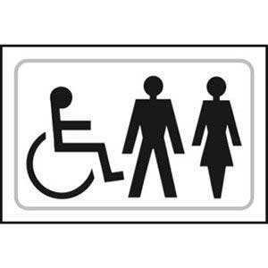 Toilets Symbols Braille Sign - ESE Direct