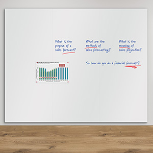 Write-on® Frameless Magnetic Whiteboard