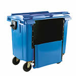 4 Wheeled Bins with Drop Down Front