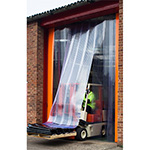 Freezer Doorway PVC strip Curtains inc Rail