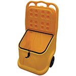 Mobile 75 Litre Salt and Grit Bin with Handle and Wheels