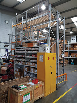 pallet racking anti-collapse mesh