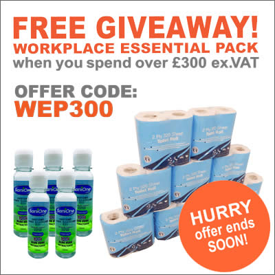 Get a free loo rolls and hand sanitiser when you spend £300+VAT at ESE Direct with offer code WEP300