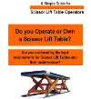 Double horizontal scissor lift table operation guide