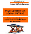 Scissor lift operating guide